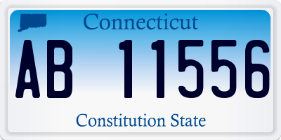 CT license plate AB11556