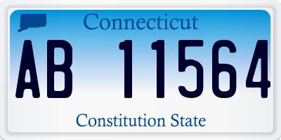 CT license plate AB11564