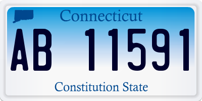 CT license plate AB11591