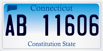 CT license plate AB11606