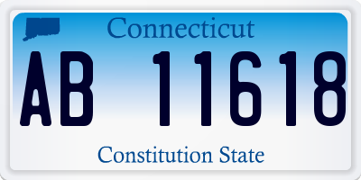 CT license plate AB11618