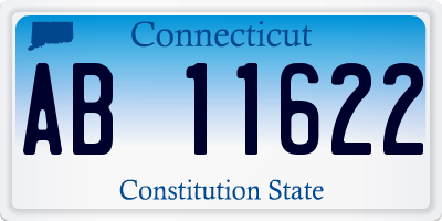 CT license plate AB11622