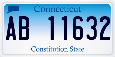 CT license plate AB11632