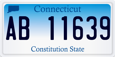 CT license plate AB11639