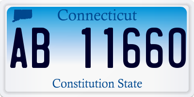 CT license plate AB11660