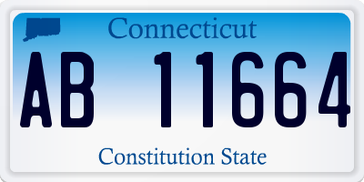 CT license plate AB11664