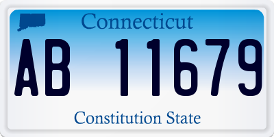 CT license plate AB11679