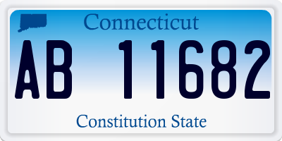CT license plate AB11682