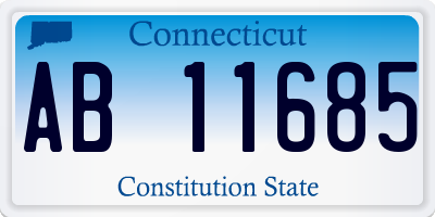 CT license plate AB11685