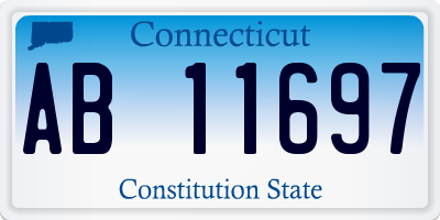 CT license plate AB11697