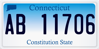CT license plate AB11706