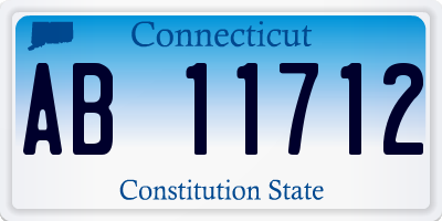 CT license plate AB11712