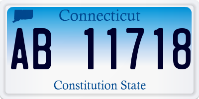 CT license plate AB11718