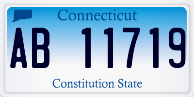CT license plate AB11719