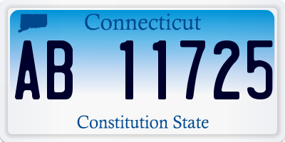 CT license plate AB11725