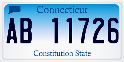 CT license plate AB11726