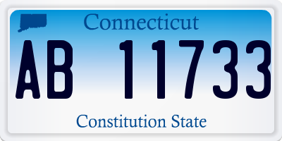 CT license plate AB11733