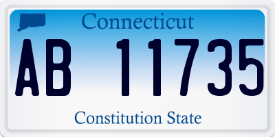 CT license plate AB11735