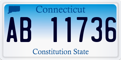 CT license plate AB11736