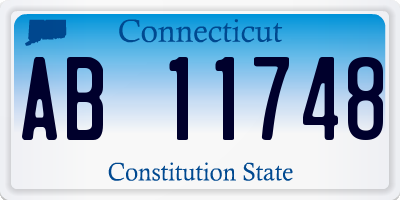 CT license plate AB11748