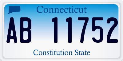 CT license plate AB11752
