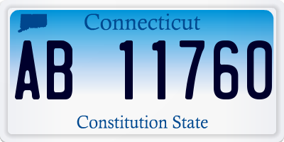 CT license plate AB11760