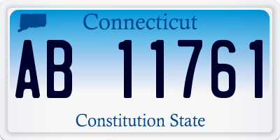 CT license plate AB11761