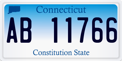 CT license plate AB11766