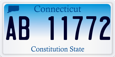 CT license plate AB11772