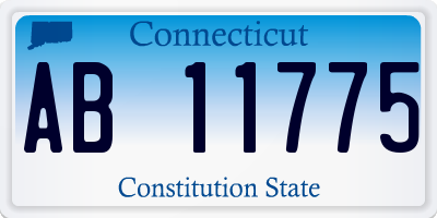 CT license plate AB11775