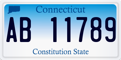 CT license plate AB11789
