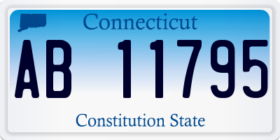 CT license plate AB11795