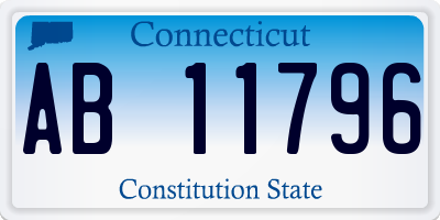 CT license plate AB11796