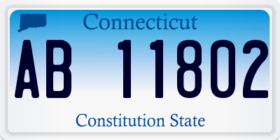 CT license plate AB11802