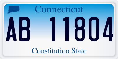 CT license plate AB11804