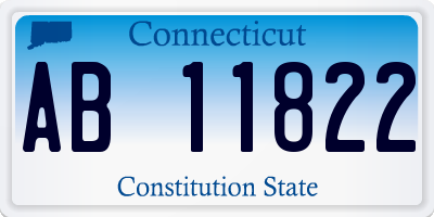 CT license plate AB11822