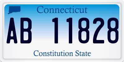 CT license plate AB11828
