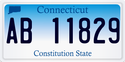 CT license plate AB11829