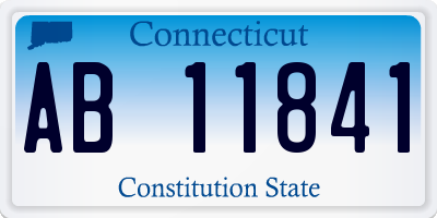 CT license plate AB11841