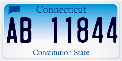 CT license plate AB11844