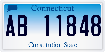 CT license plate AB11848