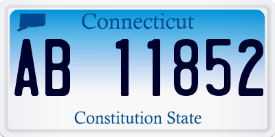 CT license plate AB11852