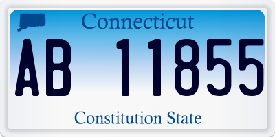 CT license plate AB11855