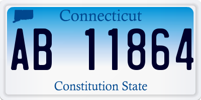 CT license plate AB11864