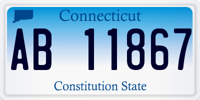 CT license plate AB11867
