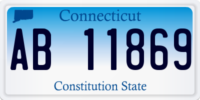 CT license plate AB11869