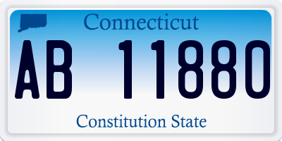 CT license plate AB11880