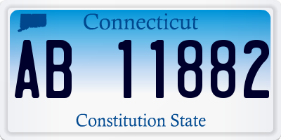 CT license plate AB11882