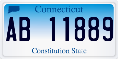 CT license plate AB11889