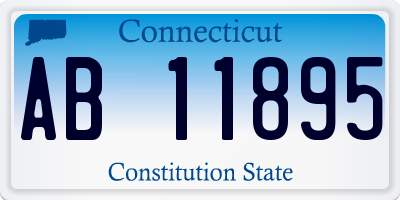 CT license plate AB11895